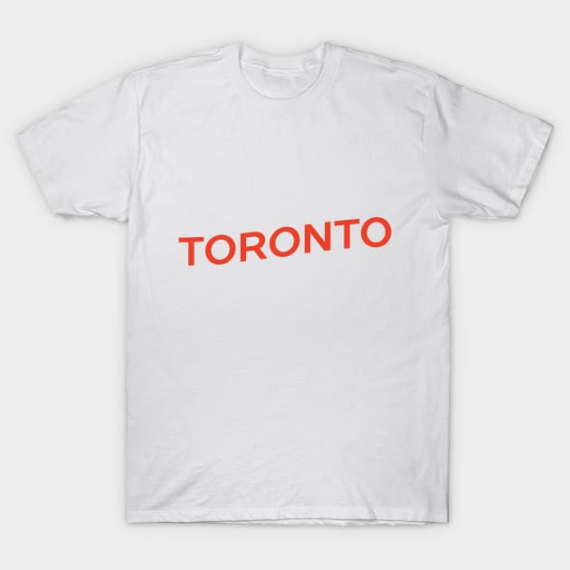 Toronto City Typography T-Shirt by calebfaires